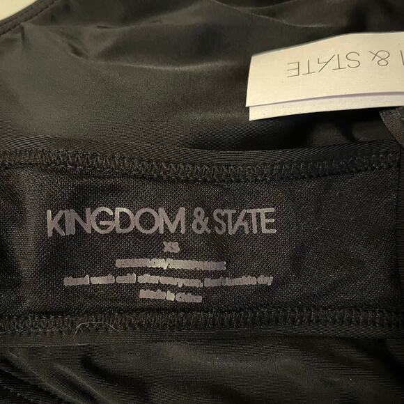 Boho Fringe Bikini Swimsuit Top in Black Size Small - Picture 7 of 7